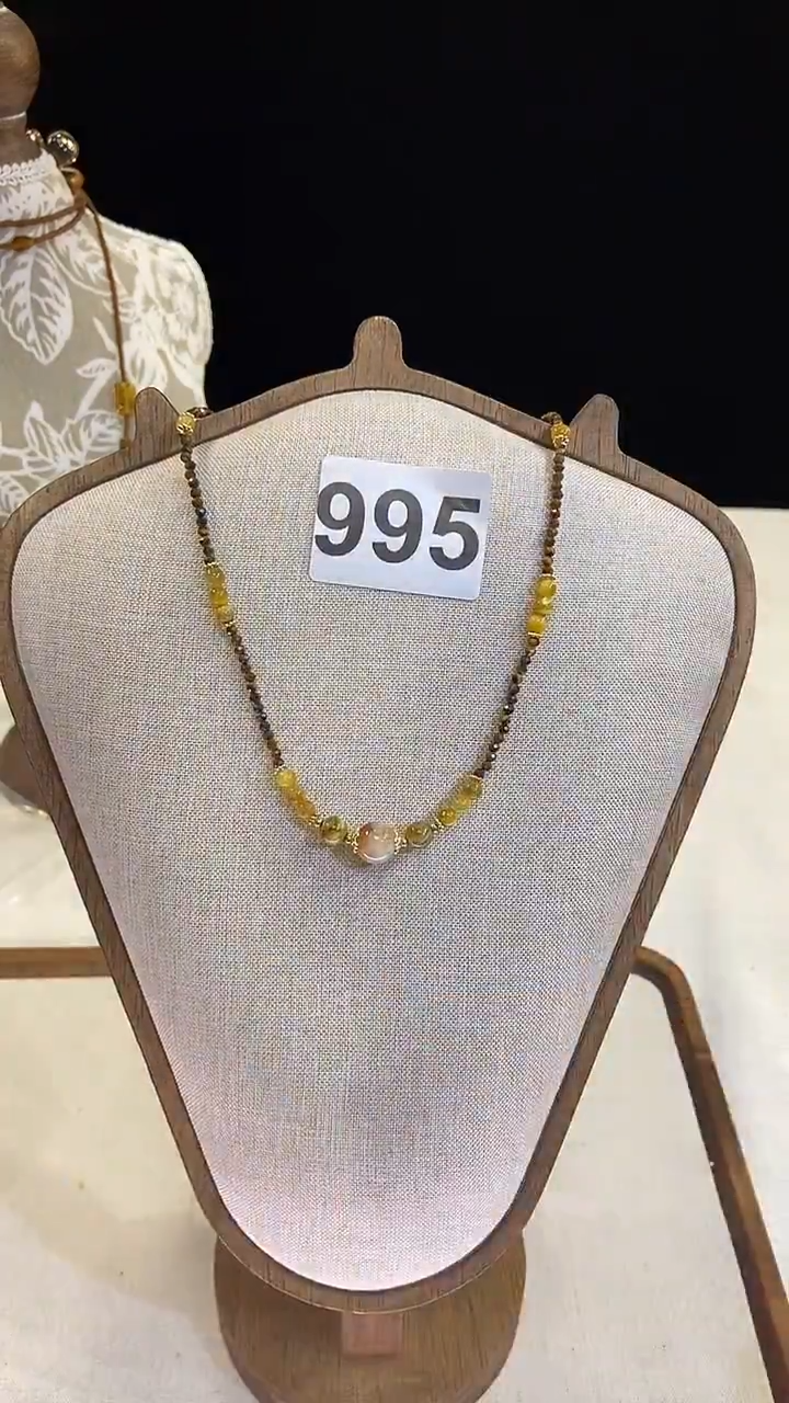 项链钛钢淡水珍珠995
