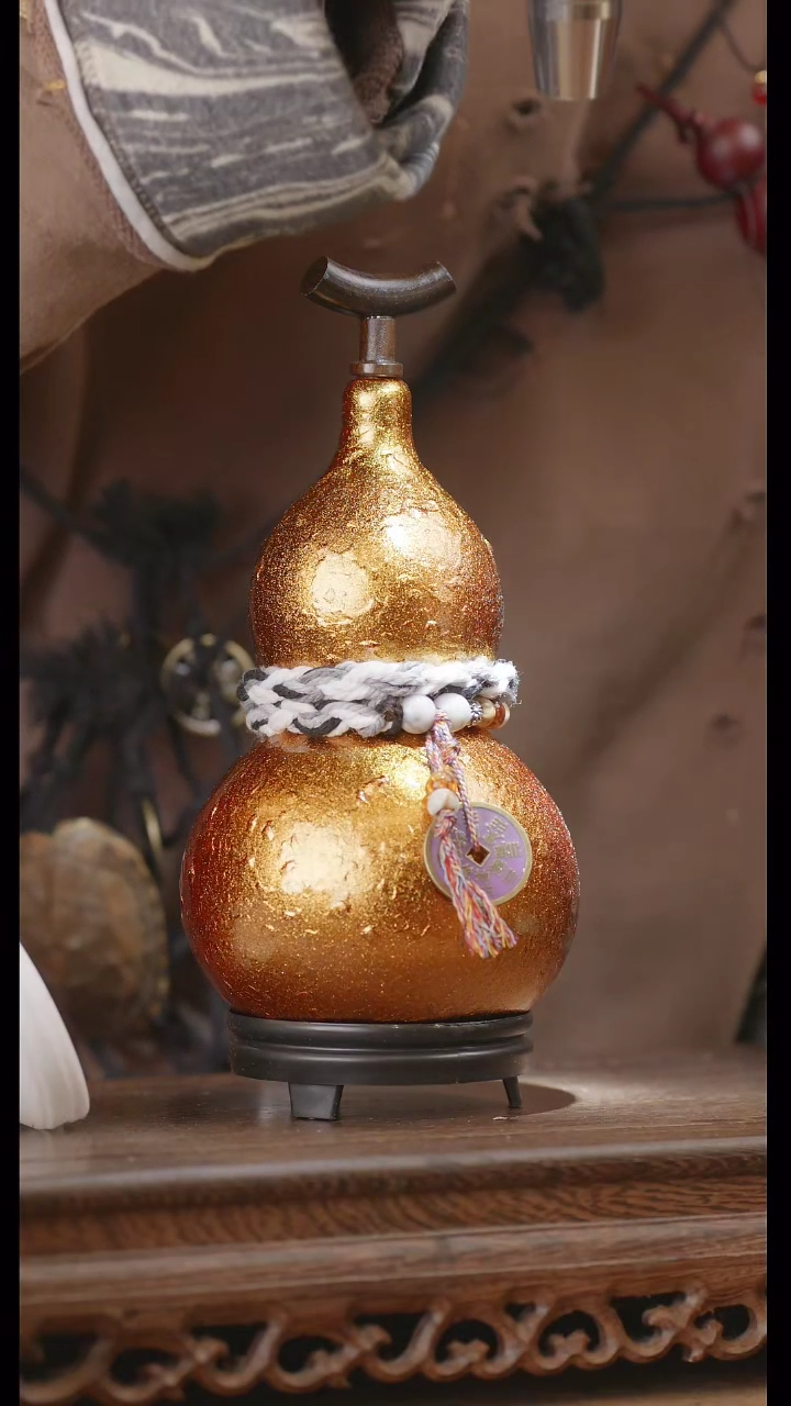 【闪购商品】316号精品天然大漆工艺防渗内胆酒葫芦~