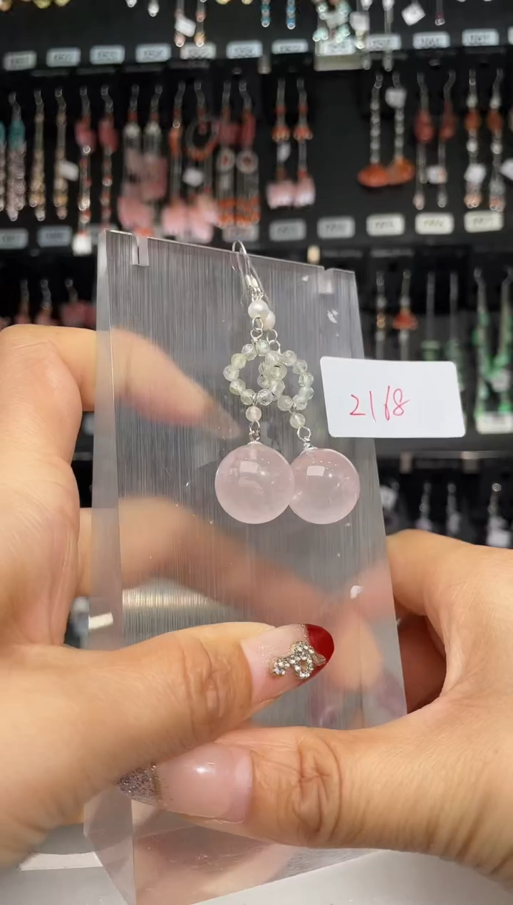 【闪购商品】紫晶耳饰银S925镶嵌喜欢拍