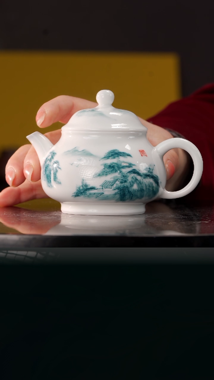 【闪购商品】山水潘壶@@ST-C10051