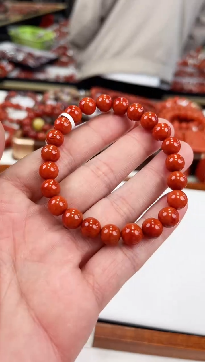 【闪购商品】南红玛瑙瓦西多圈8+未镶嵌一个/条