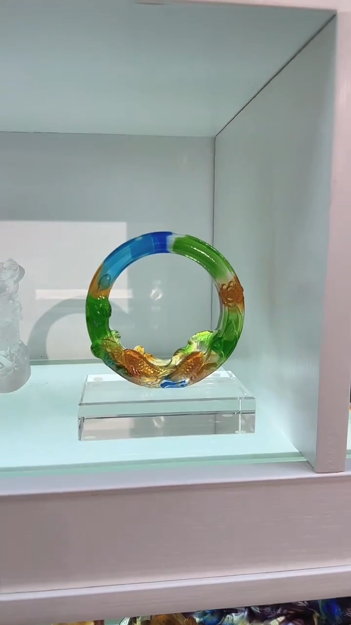 手工艺品琉璃双鱼