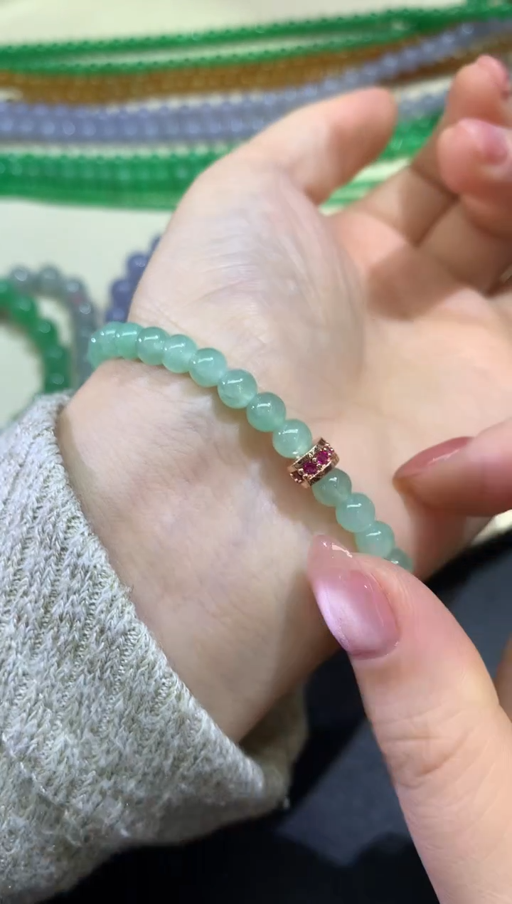 未镶嵌手串翡翠手串A130|1800