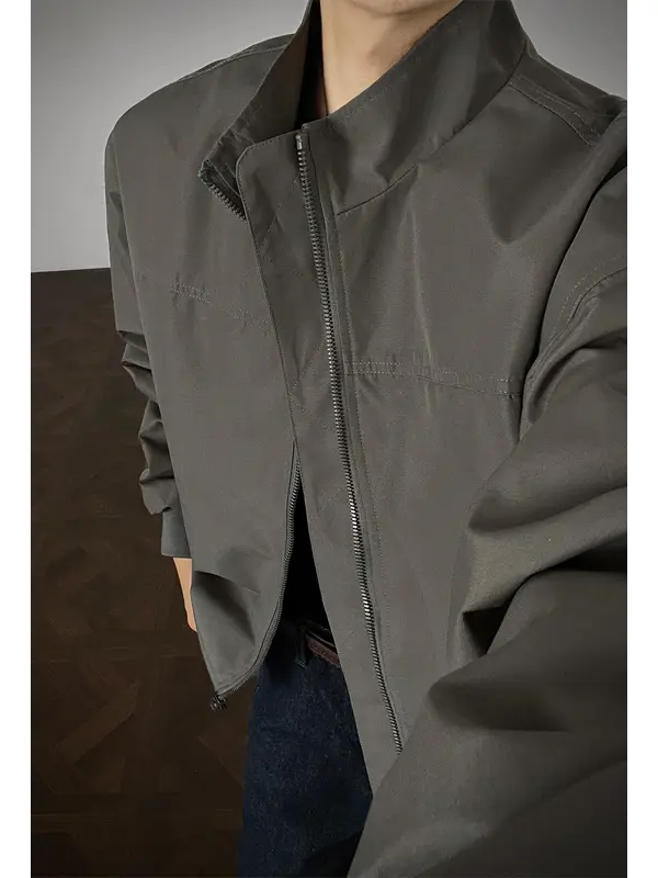 美式潮牌飞行夹克cleanfit工装外套男秋季硬汉穿搭三防立领冲锋衣