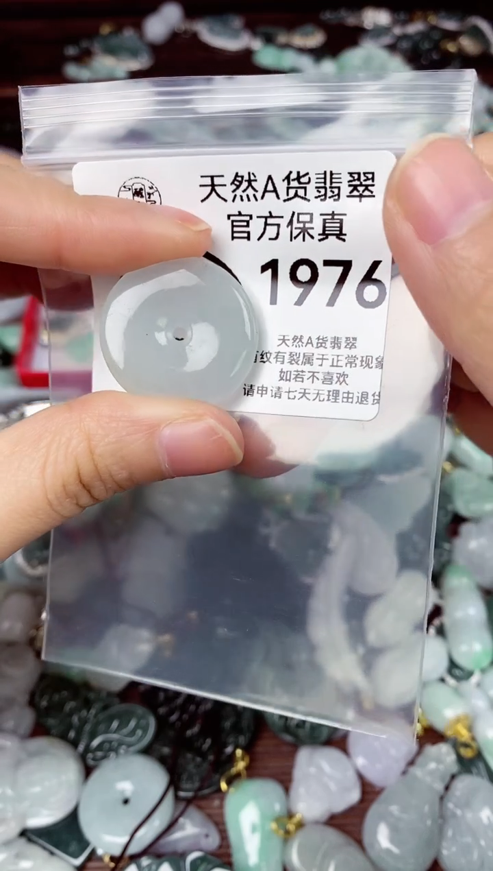 【闪购商品】翡翠颈饰未镶嵌天然A货翡翠1976