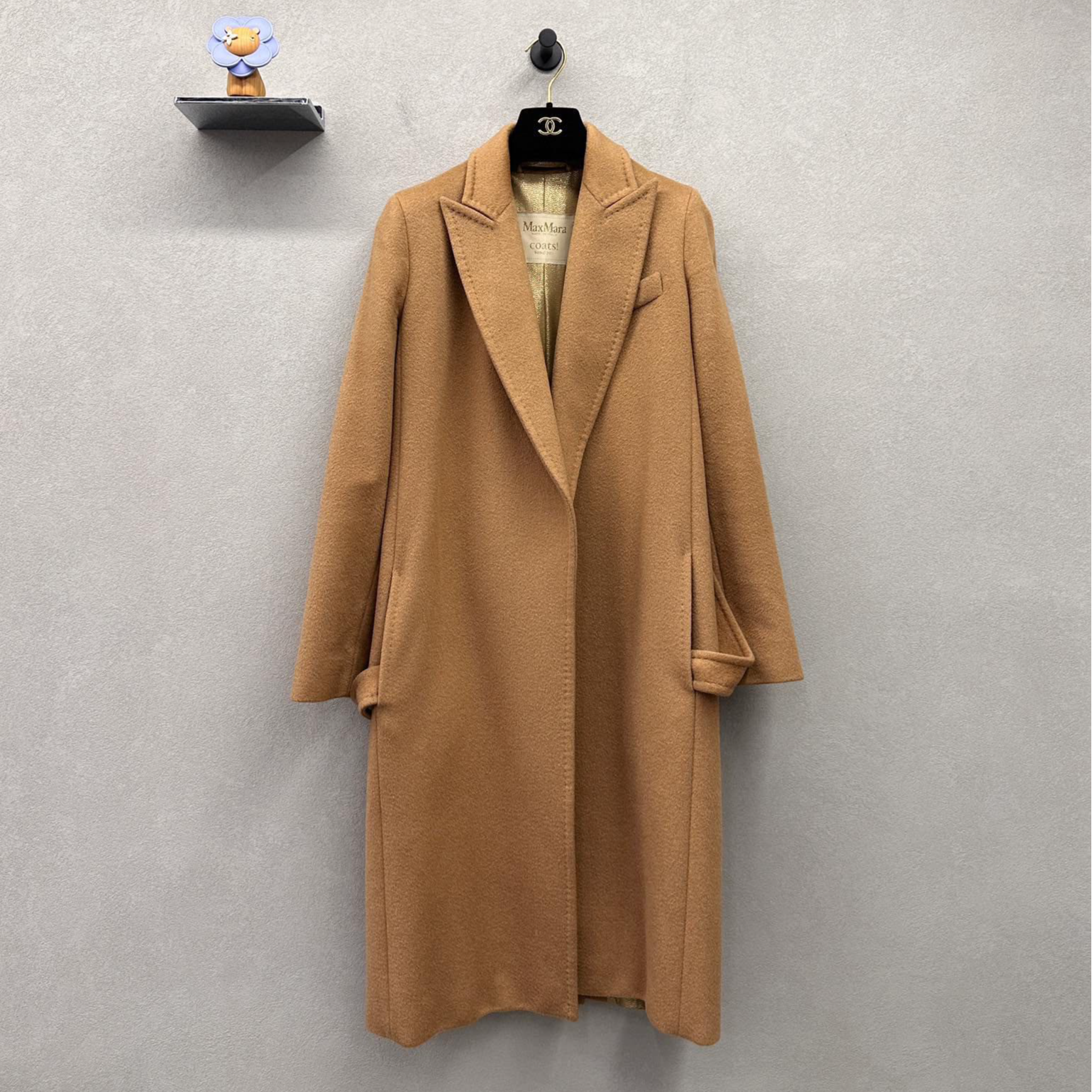 99新 MaxMara 棕色大衣 时尚百搭 潮流修身/尺码34/VH008088