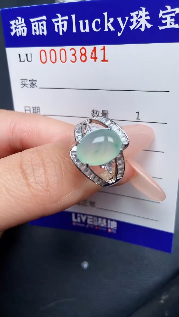 【闪购商品】翡翠颈饰银S925镶嵌3841