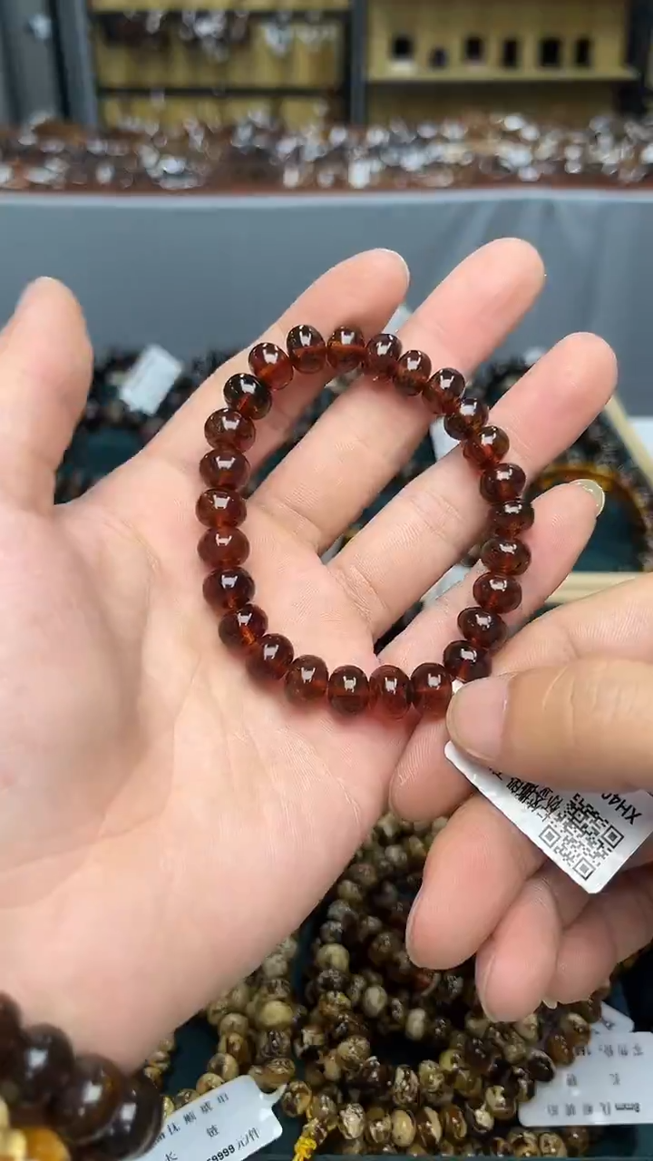 裸石琥珀未镶嵌抚顺琥珀9+血珀多样性发其一