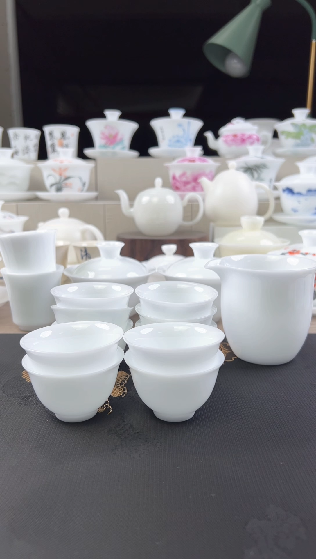 【闪购商品】冰瓷盖碗二才2个，加公杯，加6个反口杯