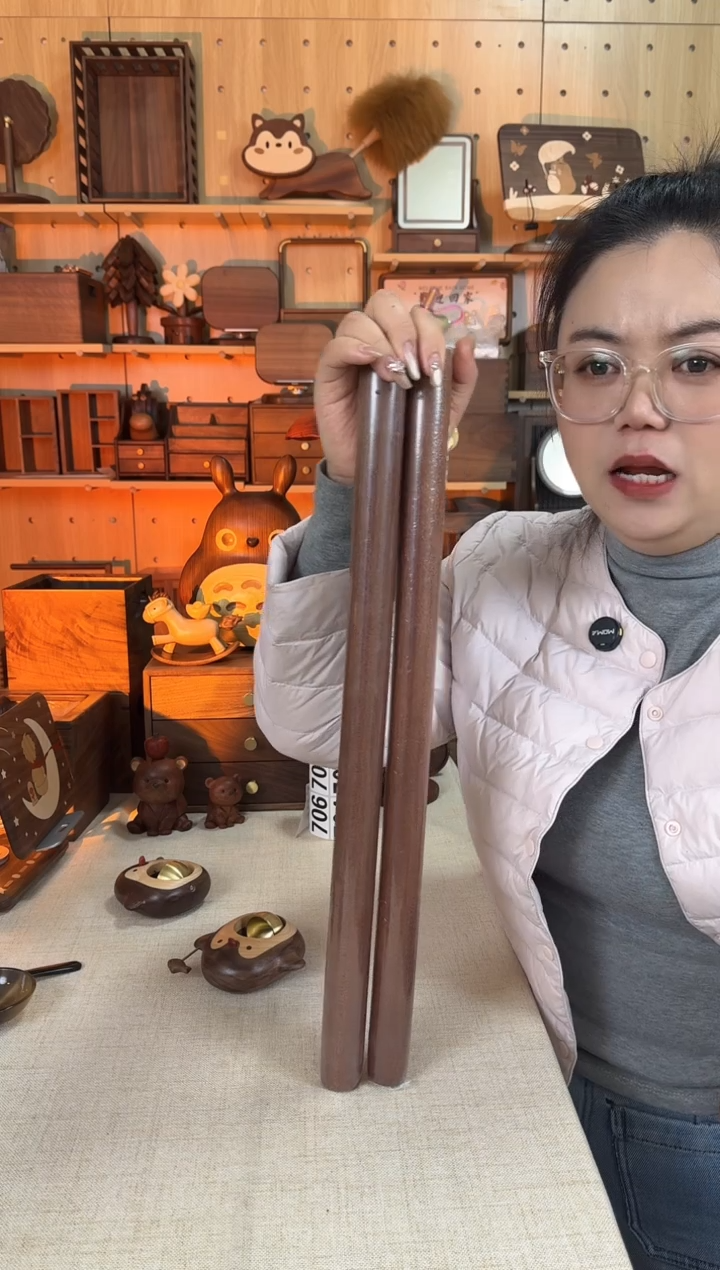 木乌檀木实木大号擀面杖