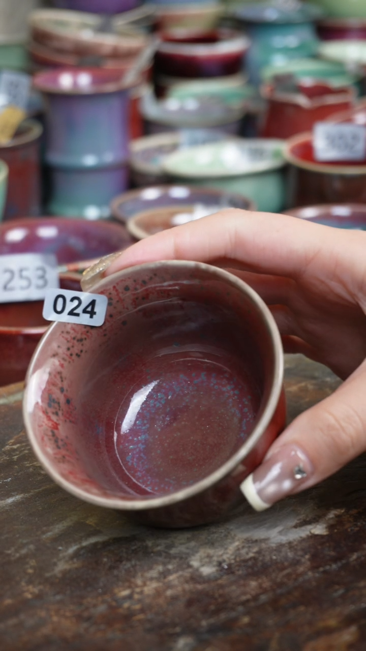 摆件钧瓷精品窑变茶器