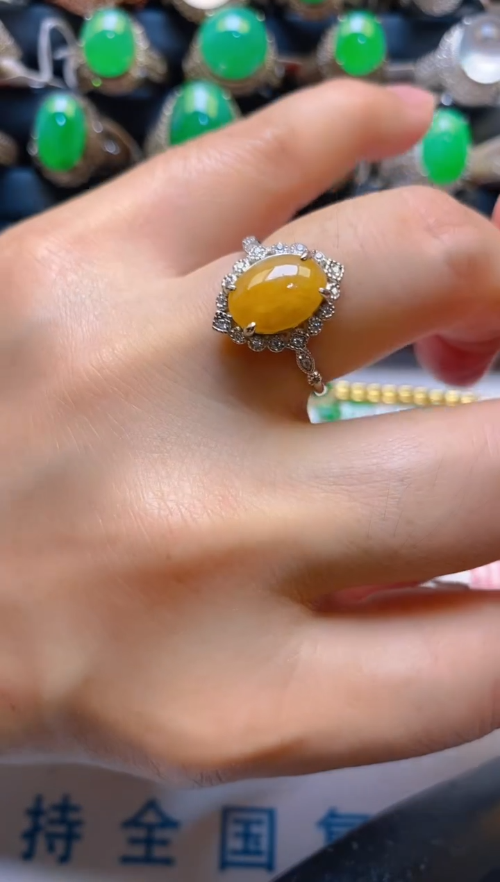 【闪购商品】翡翠耳饰银S925镶嵌天然A货翡翠1