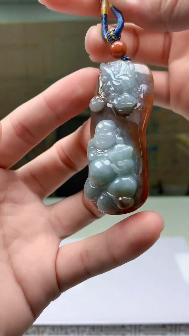 【闪购商品】定制翡翠未镶嵌5028bb-毛货挂件74