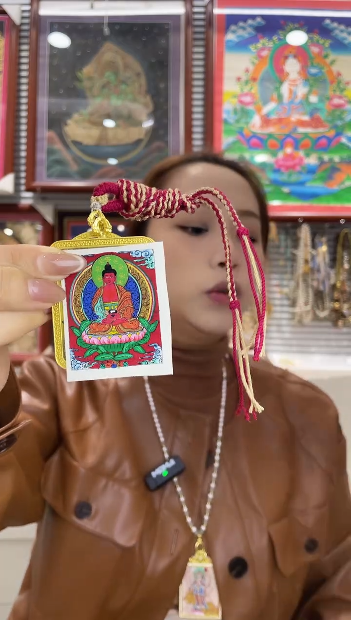 吊坠阿弥 纯手绘唐卡（非质量问题 不退不换） 