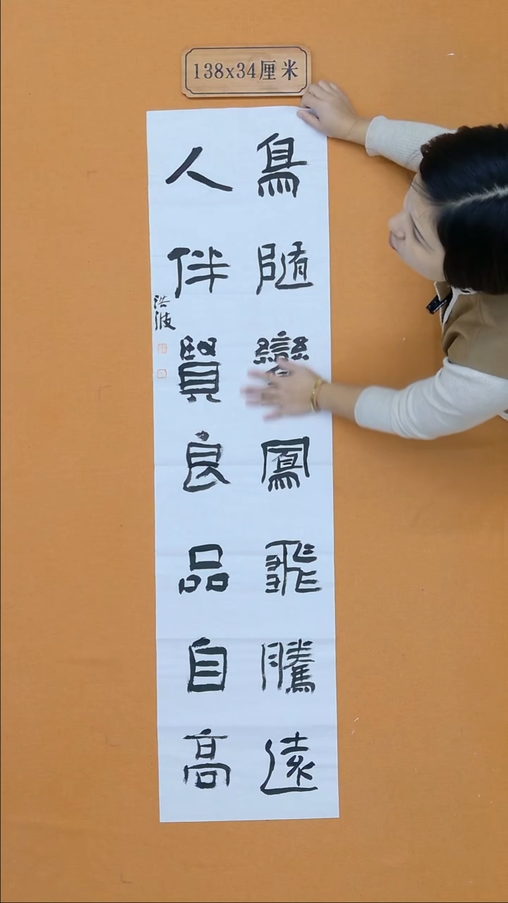 书法李洪波 河北   34*138 四平尺 