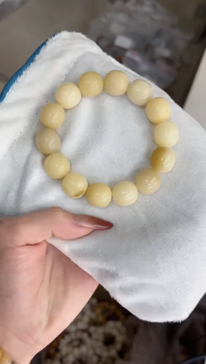 手串菩提根/象牙果j98干磨瓷宝宝奶枣15*15mm手串