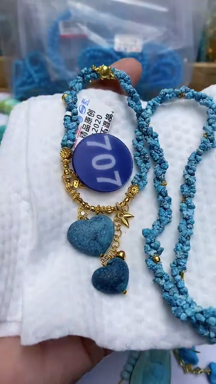 【闪购商品】绿松石项链银S925镶嵌707