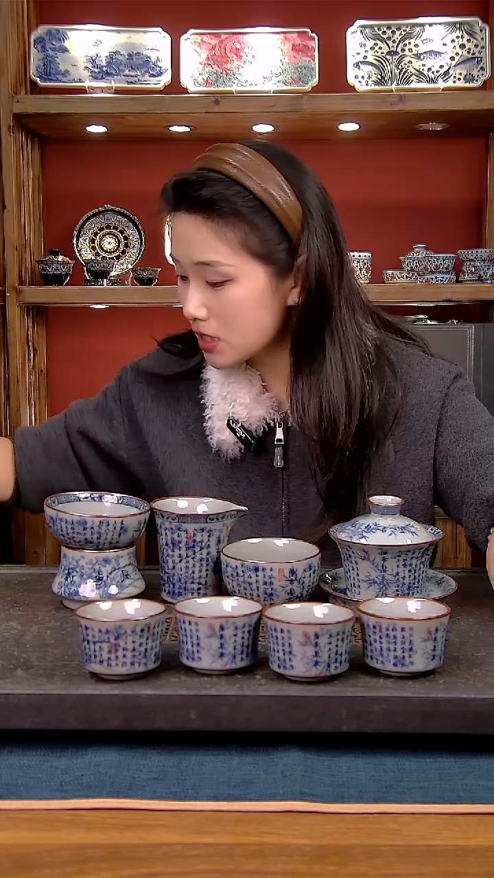 简装家用款8件套 老陶泥开片纹陶瓷茶具