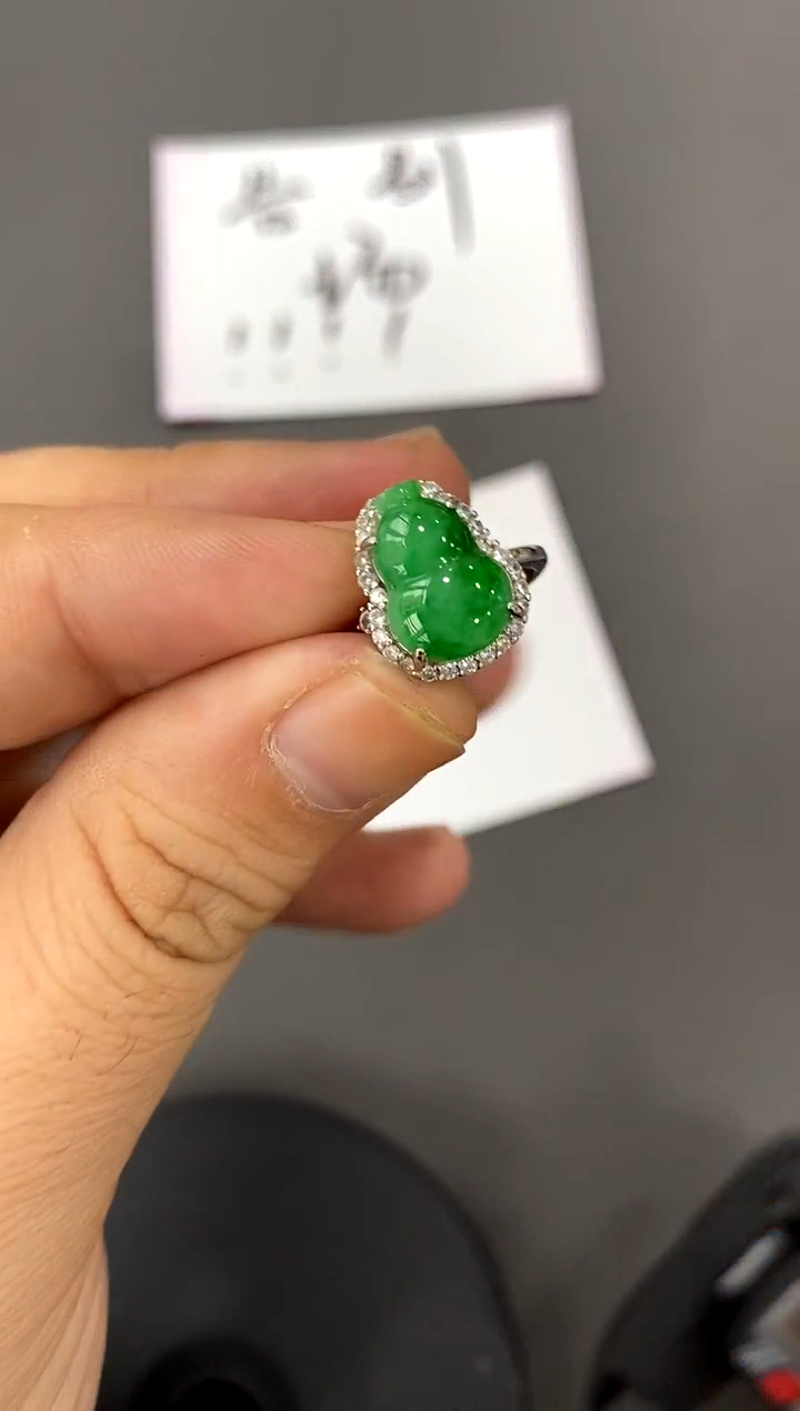 【闪购商品】翡翠戒指银S925镶嵌买断价