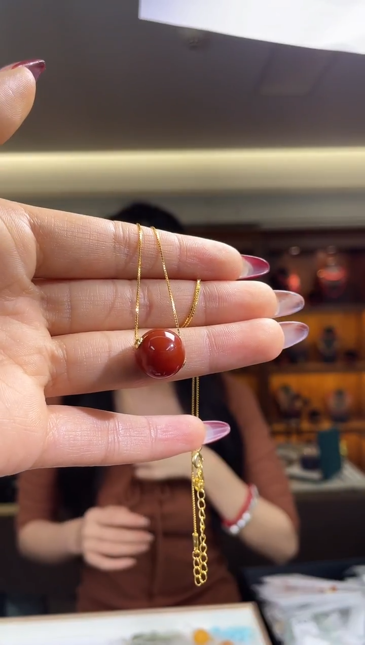 颈饰未镶嵌南红玛瑙（多样性发一件）