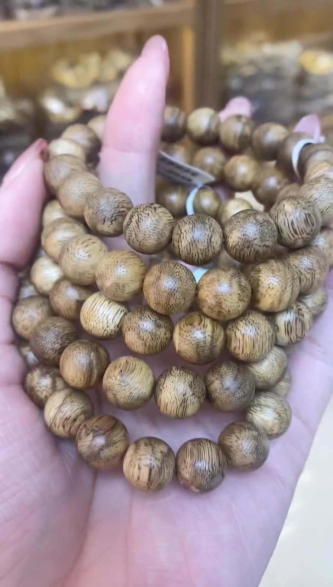 【闪购商品】沉香手串菩萨棋圆珠单圈虎斑1.1多样性发其一