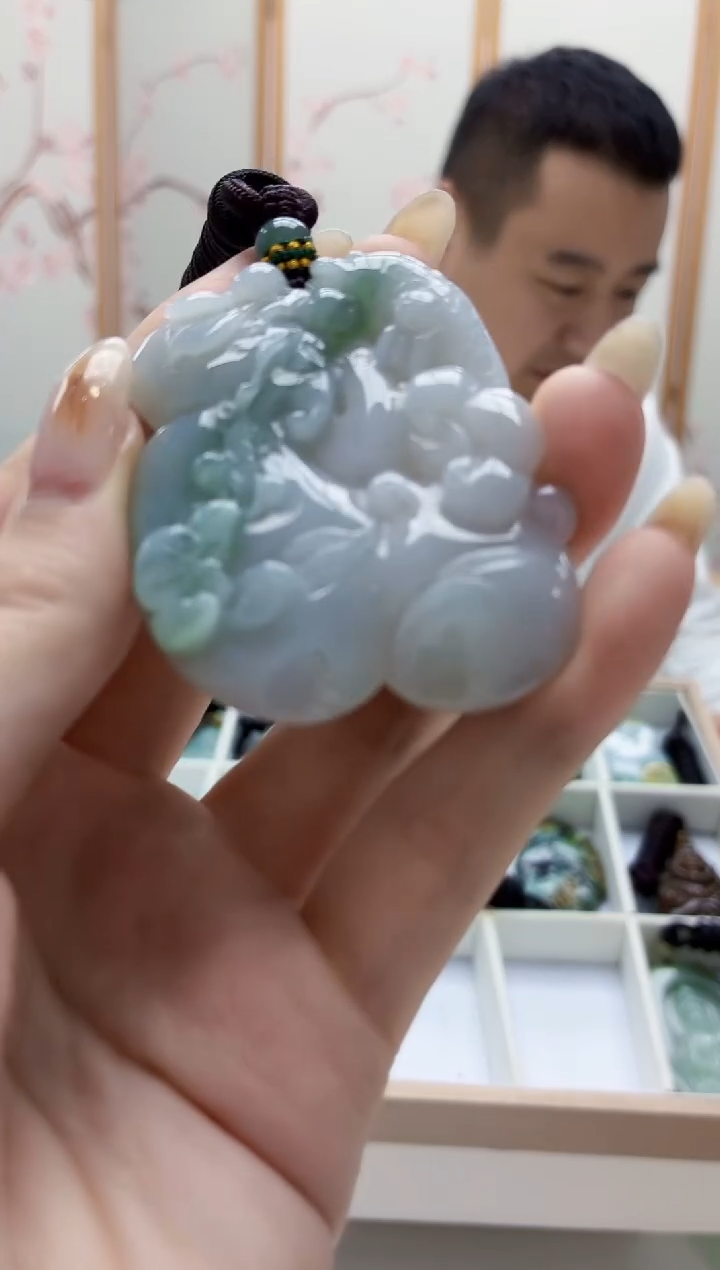 未镶嵌定制翡翠4898jw-毛货挂件19