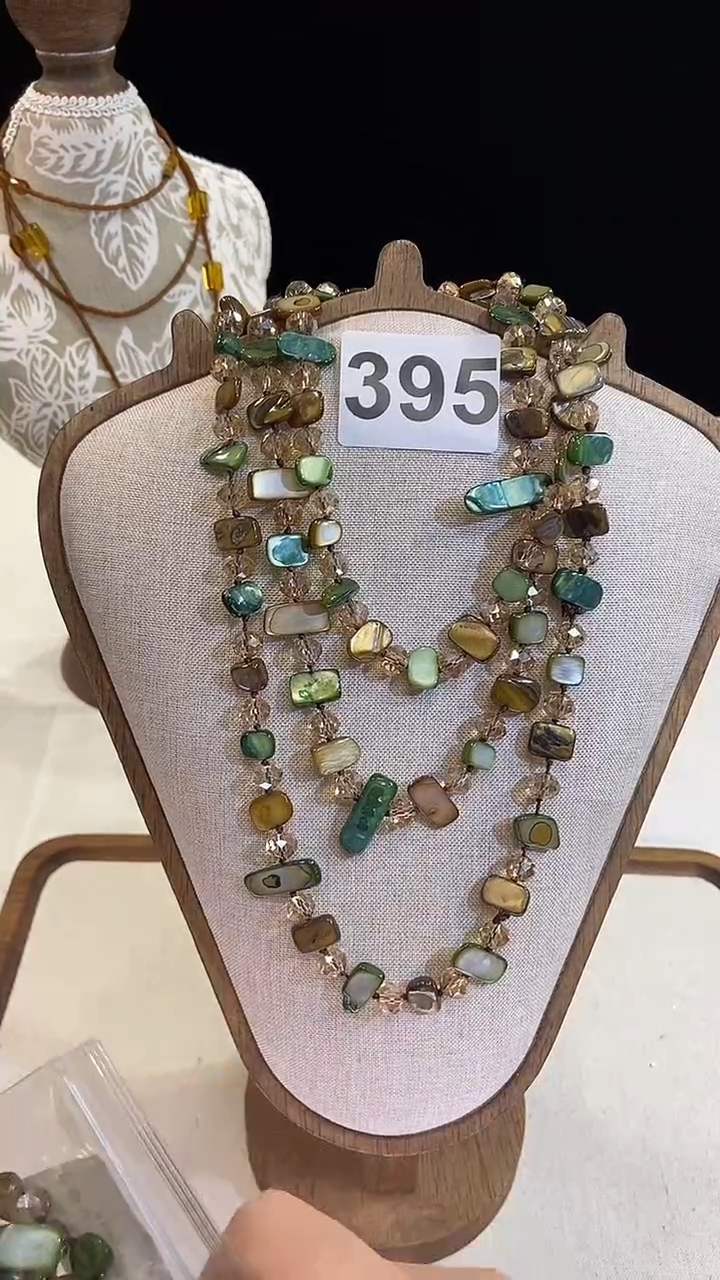 项链钛钢淡水珍珠395