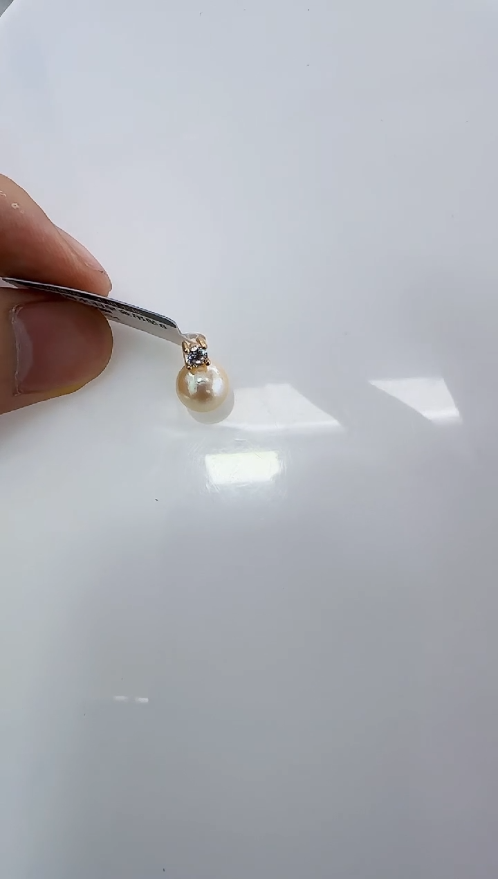银S925镶嵌海水珍珠DA珍珠吊坠 y460