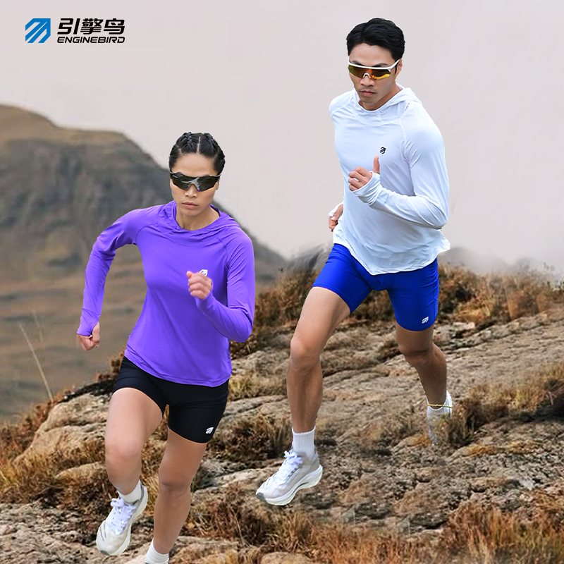 男女款百灵速干户外长袖上衣T恤2.0瑜伽健身跑步长袖四季防晒薄款