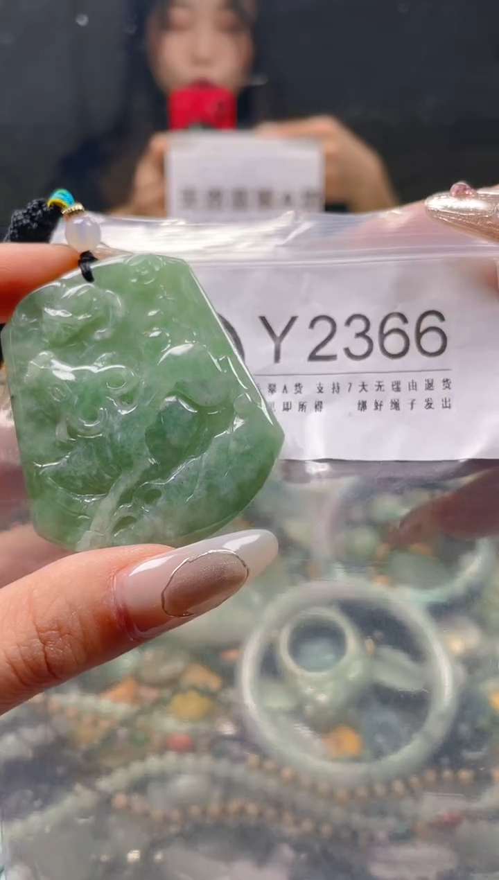 【闪购商品】翡翠颈饰未镶嵌/Y/翡翠A货一图一物
