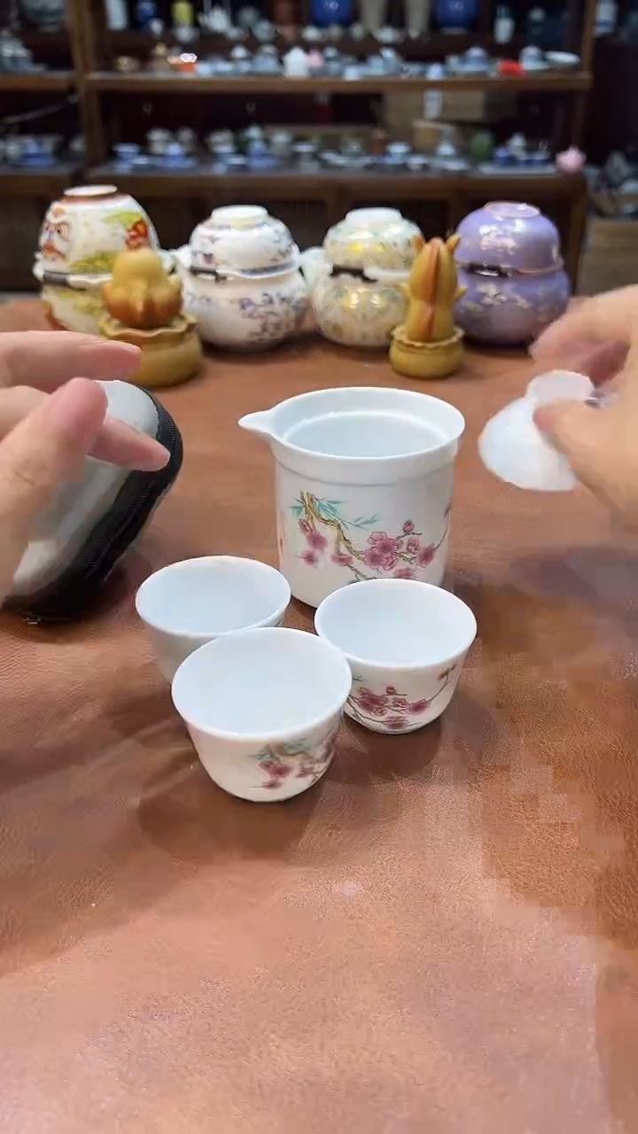 真的很便宜会开片的旅行茶具