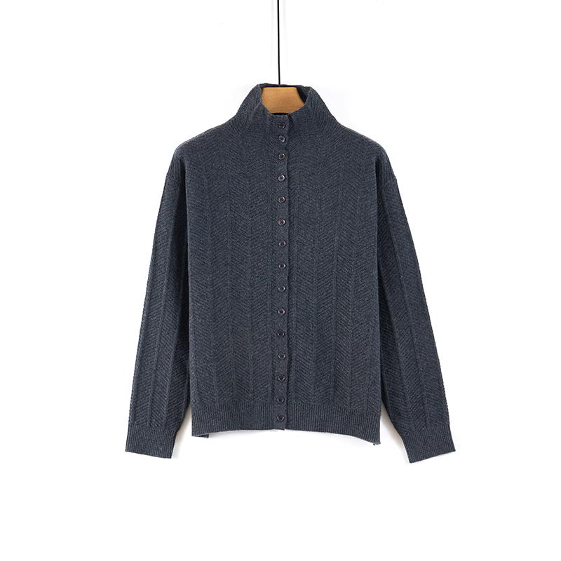 天山【100%山羊绒】2025秋冬季新款纽扣纯色针织羊绒开衫-YKNL5925T