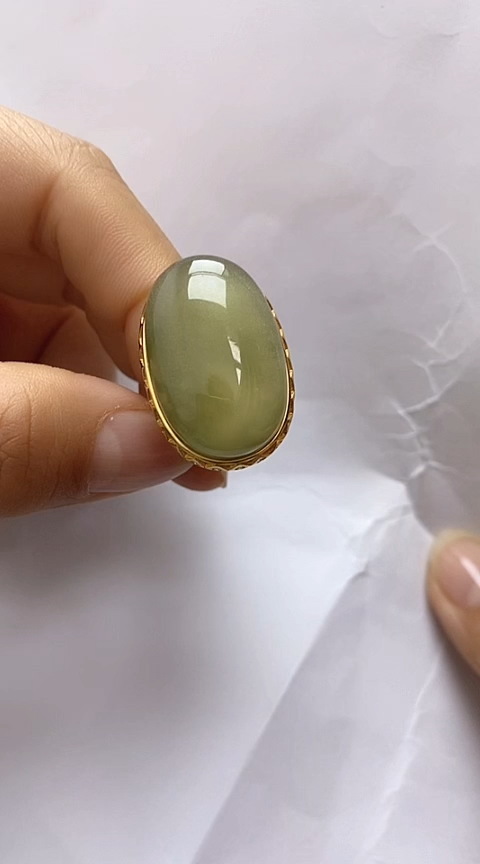 【闪购商品】琥珀裸石银S925镶嵌琥珀戒指