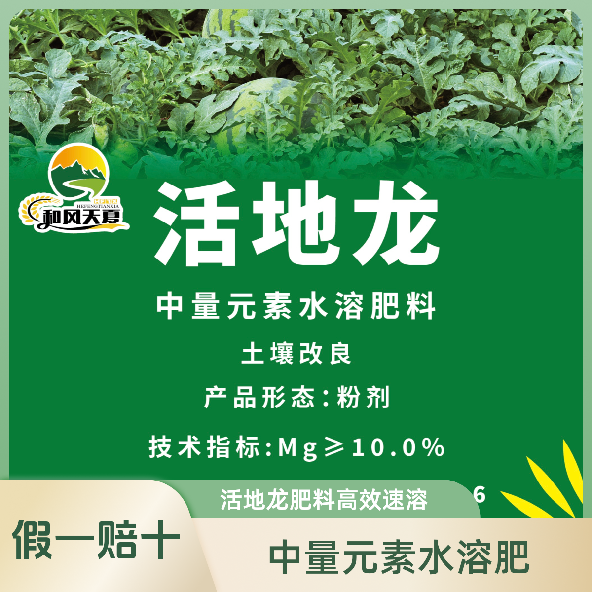 活地龙高效速溶中量元素水溶肥料