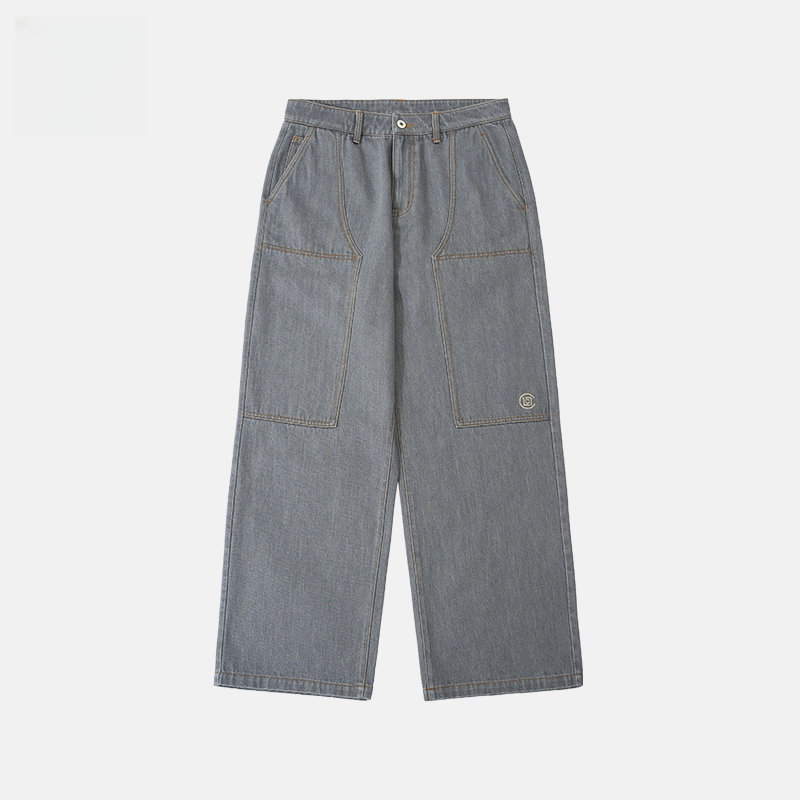 CLOTTEE by CLOT 灰色水洗牛仔裤 榫卯系列 陈冠希主理