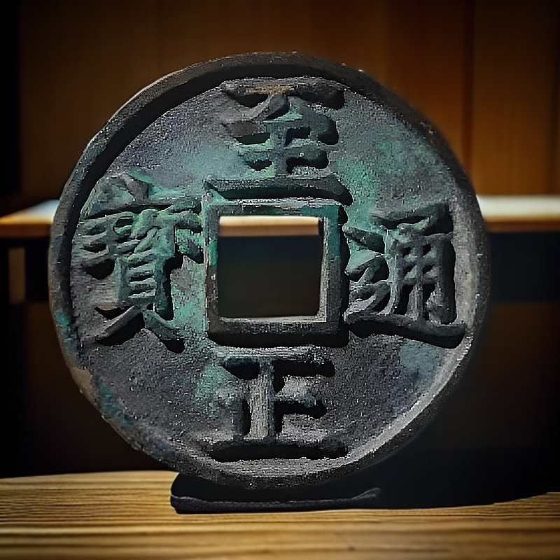 宋代雕母至正通宝背字早年工艺品就一个包顺丰到家