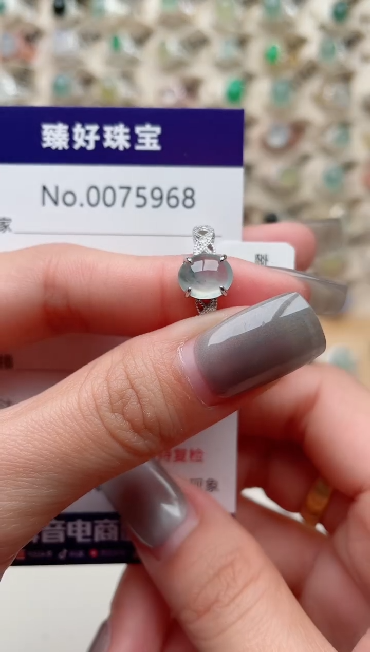 【闪购商品】翡翠戒指银S925镶嵌........