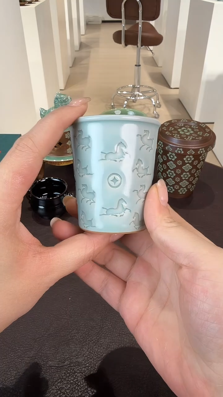 青瓷手工茶器包邮