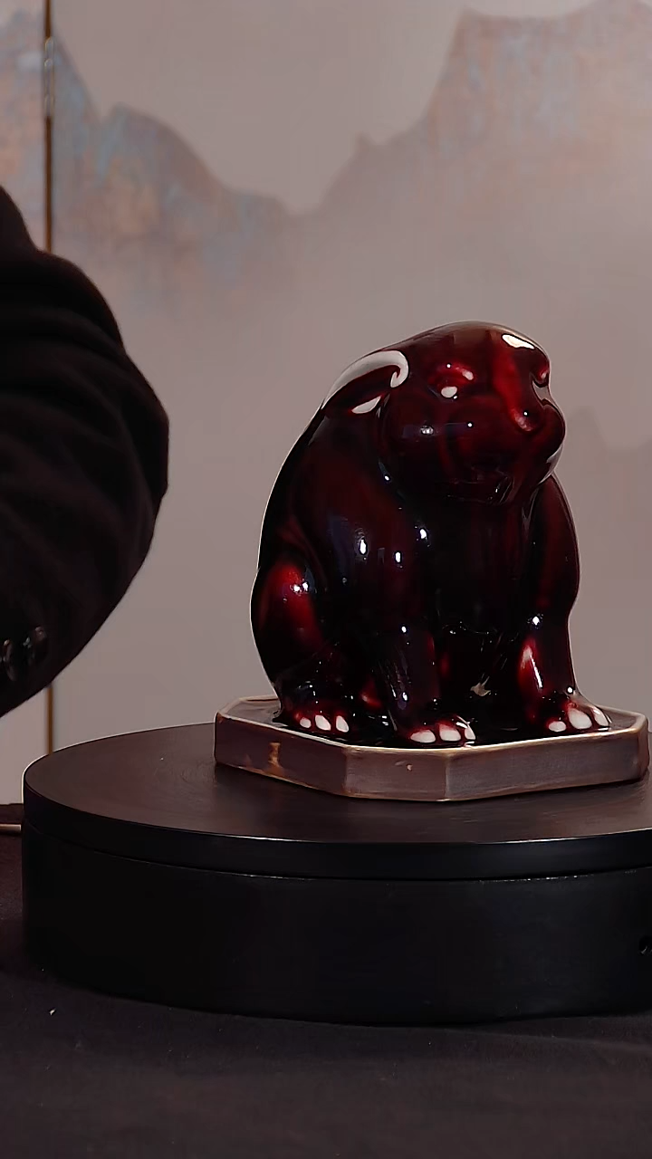 摆件陶玄**鹤神垕白胜利老师传统煤烧1111