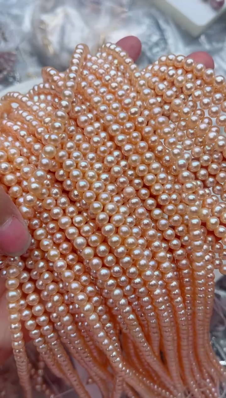 项链未镶嵌淡水珍珠多样性发其一，非无暇