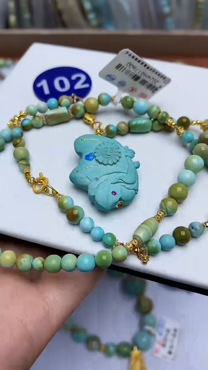 【闪购商品】绿松石项链未镶嵌102