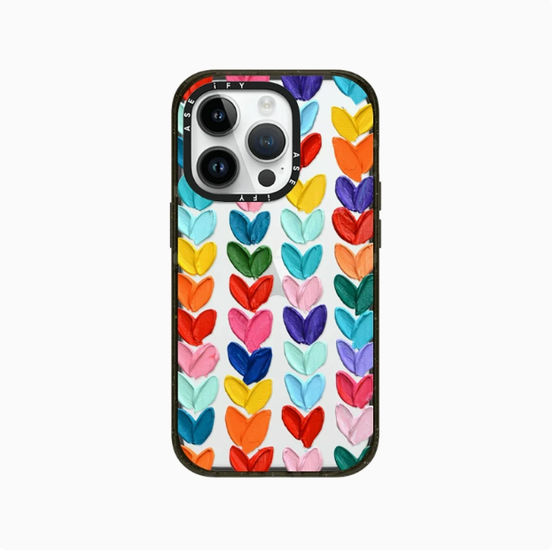 c家透明油画爱心适用苹果16promax手机壳16pro防摔14c家手机壳女