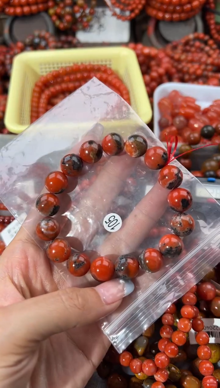 未镶嵌手串南红玛瑙12+