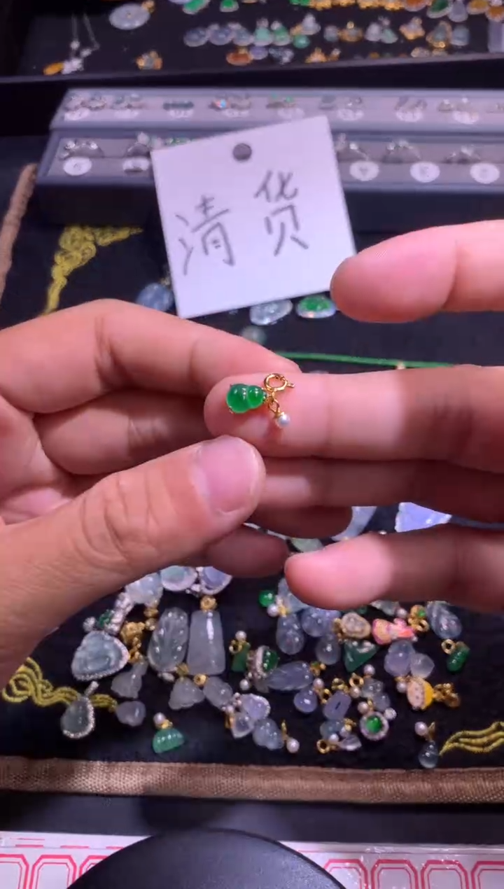 翡翠银S925镶嵌吊坠(不含链)111111111