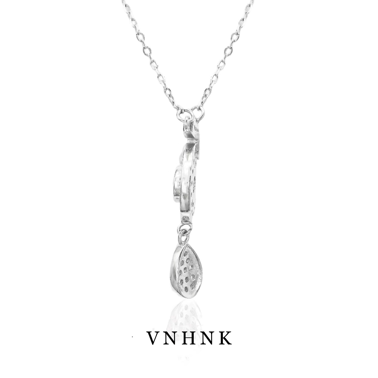 坠链均925银合成锆石 美可儿   B645   （44cm）银色简约气质项链