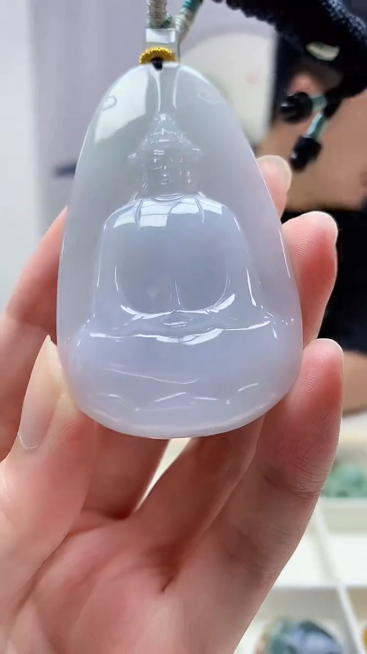 定制翡翠未镶嵌5028zm-毛货挂件135观音