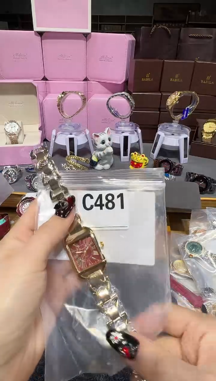 石英机芯不锈钢不锈钢直播定闪专用