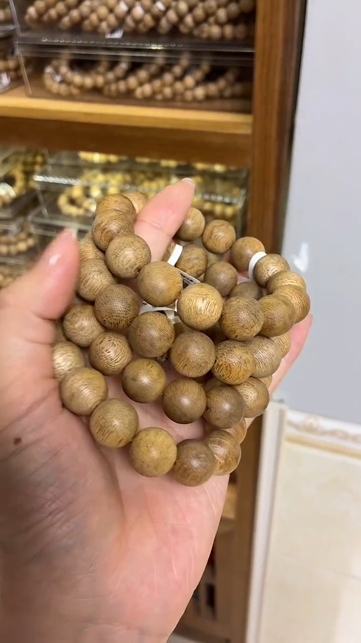 沉香手串菩萨棋圆珠单圈1.5多样性发其一