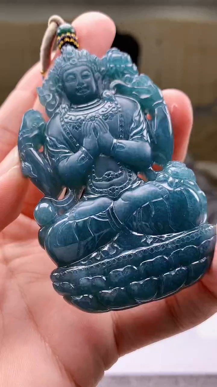 【闪购商品】定制翡翠未镶嵌4917bb-毛货挂件98