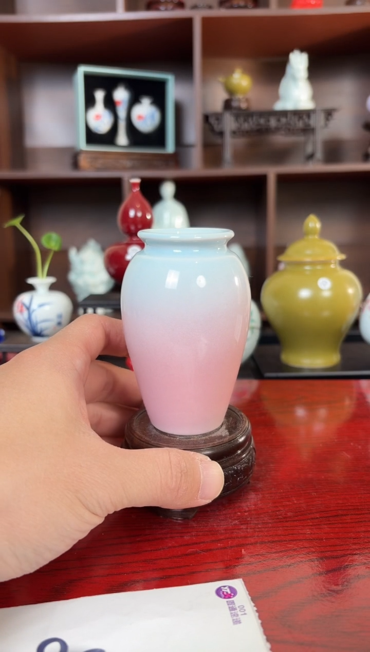 摆件瓷1.2晚微瑕陶瓷摆件